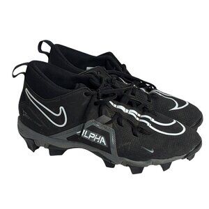 Nike Alpha Football Cleats Black and White Size 10